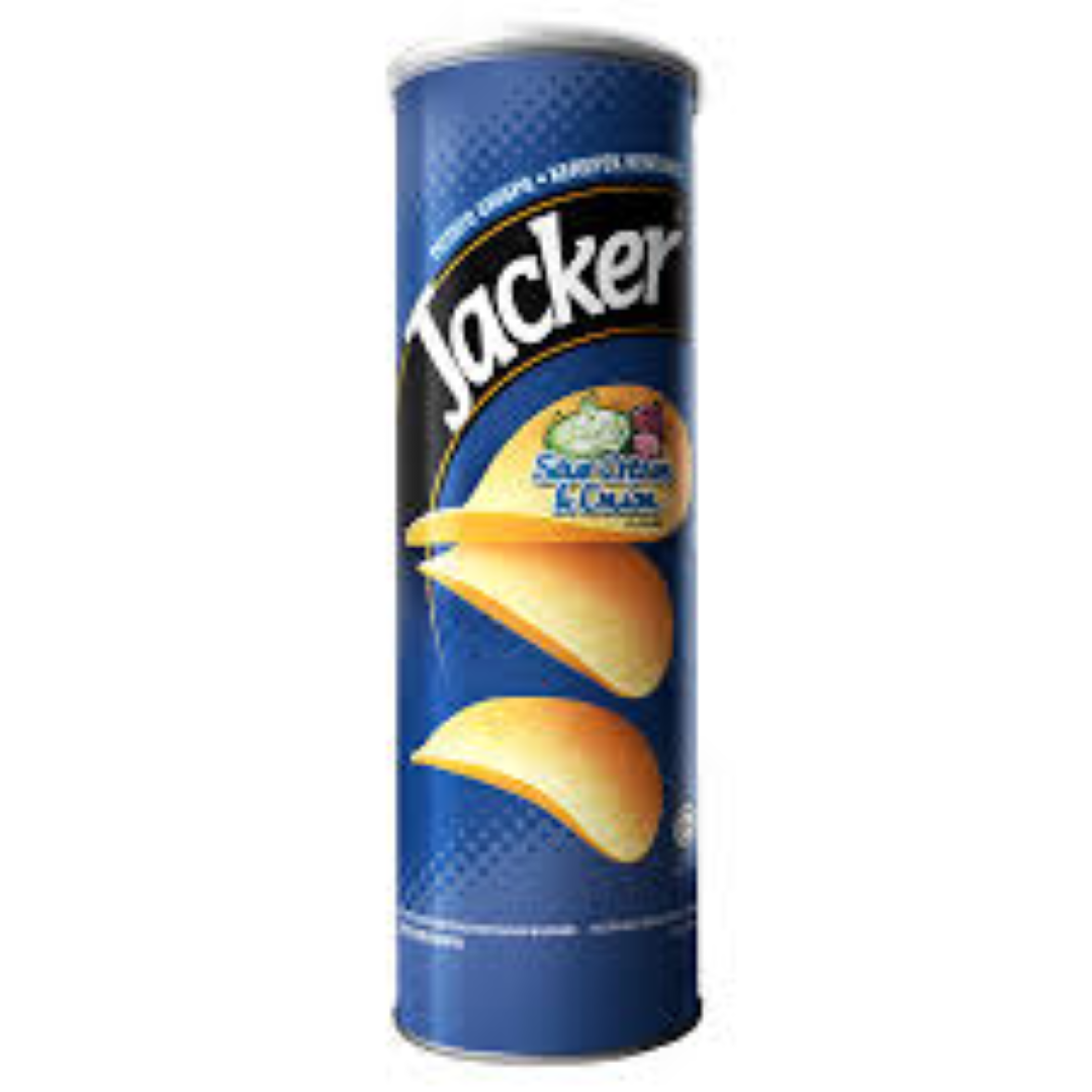 JACKERS POTATO CRISP SOUR CREAM N ONION 100G
